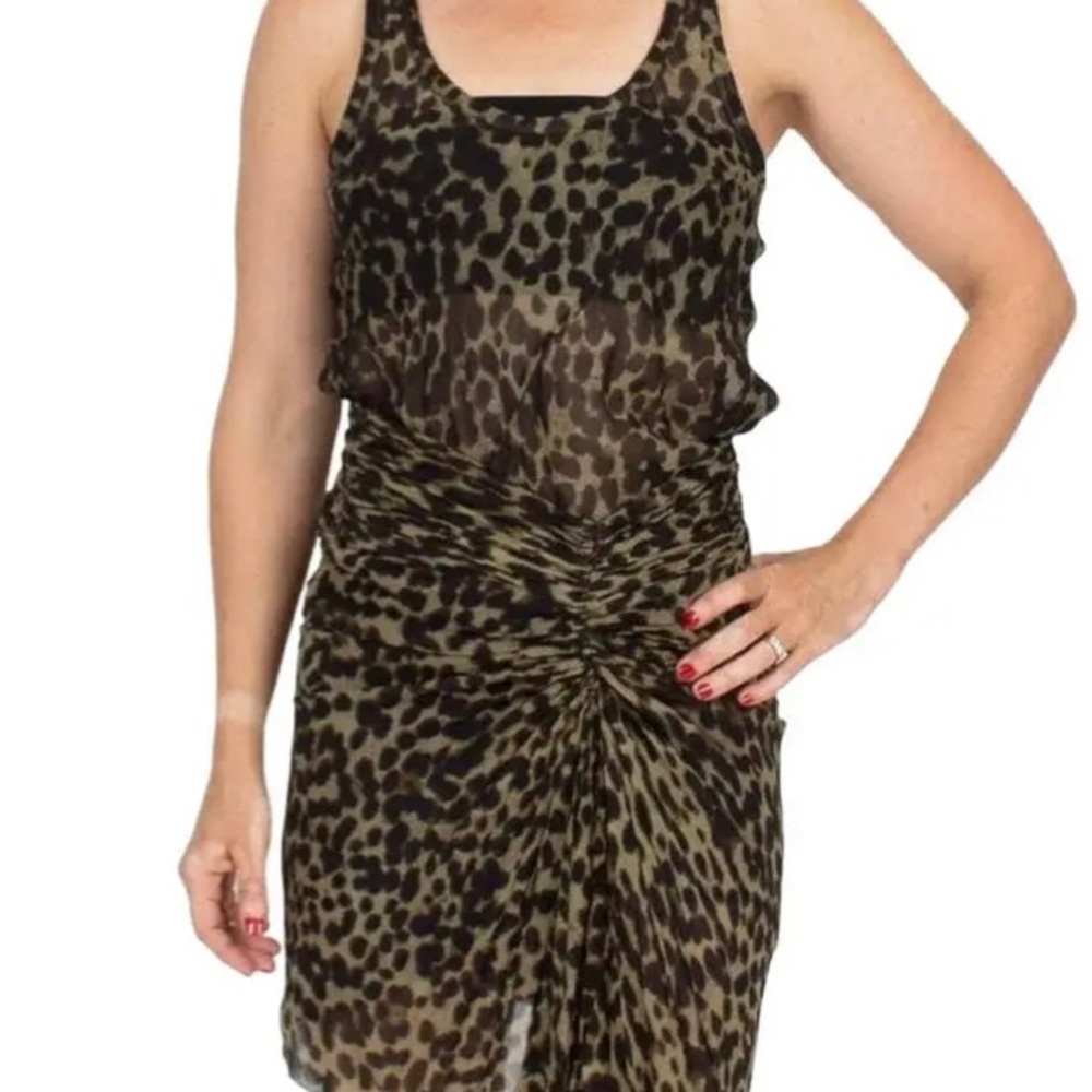 Isabel Marant Etolie Cameron Leopard tank & skirt set